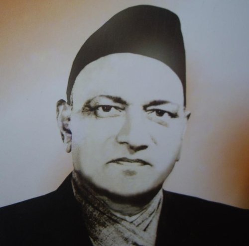 A portrait of the philanthropist Devi Prasad Uprety